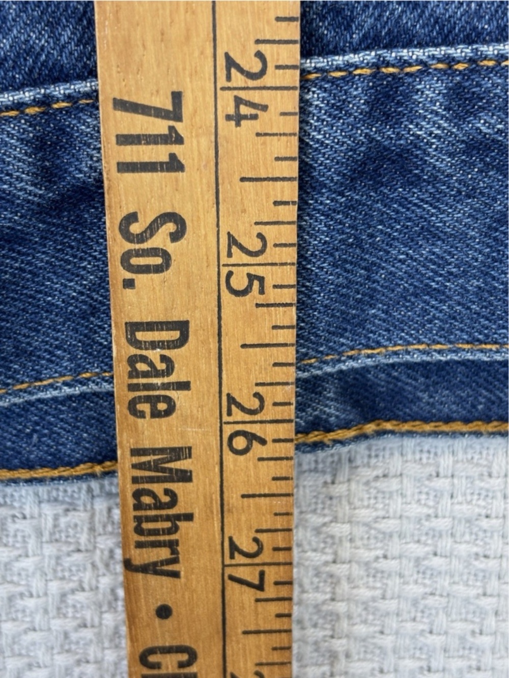 Vintage 90s Marlboro Country Store Denim Jean Jacket Leather Collar Mens Large - Picture 8 of 8